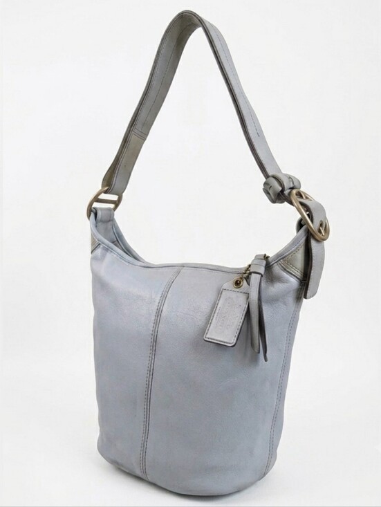 Coach Handbags - Coach 2007 Bleecker Leather Bucket Bag | Sky Blue #11422
